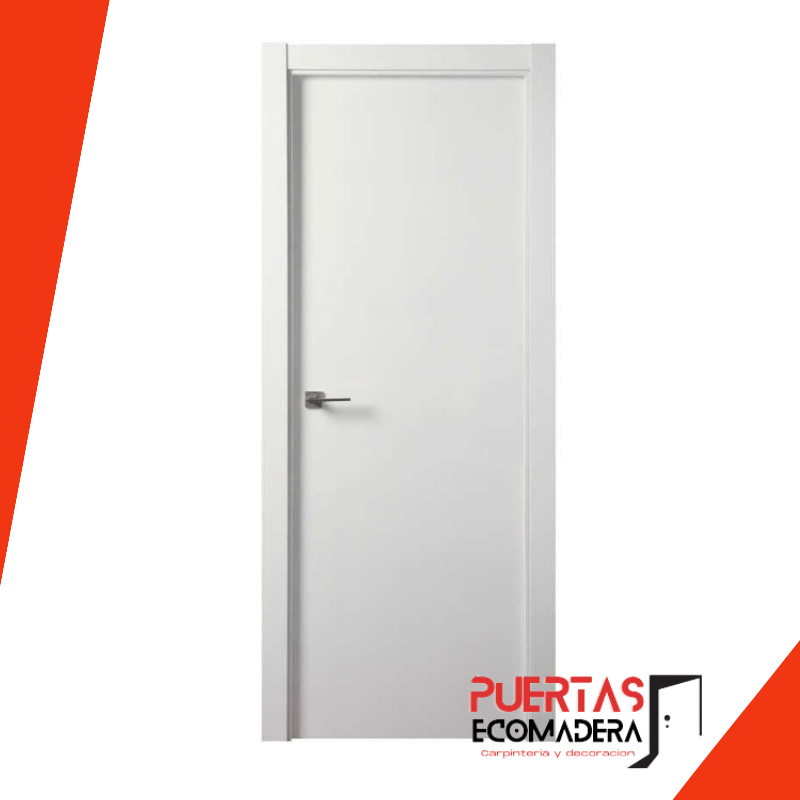 Puerta Blanca Lacada 4 Ranuras