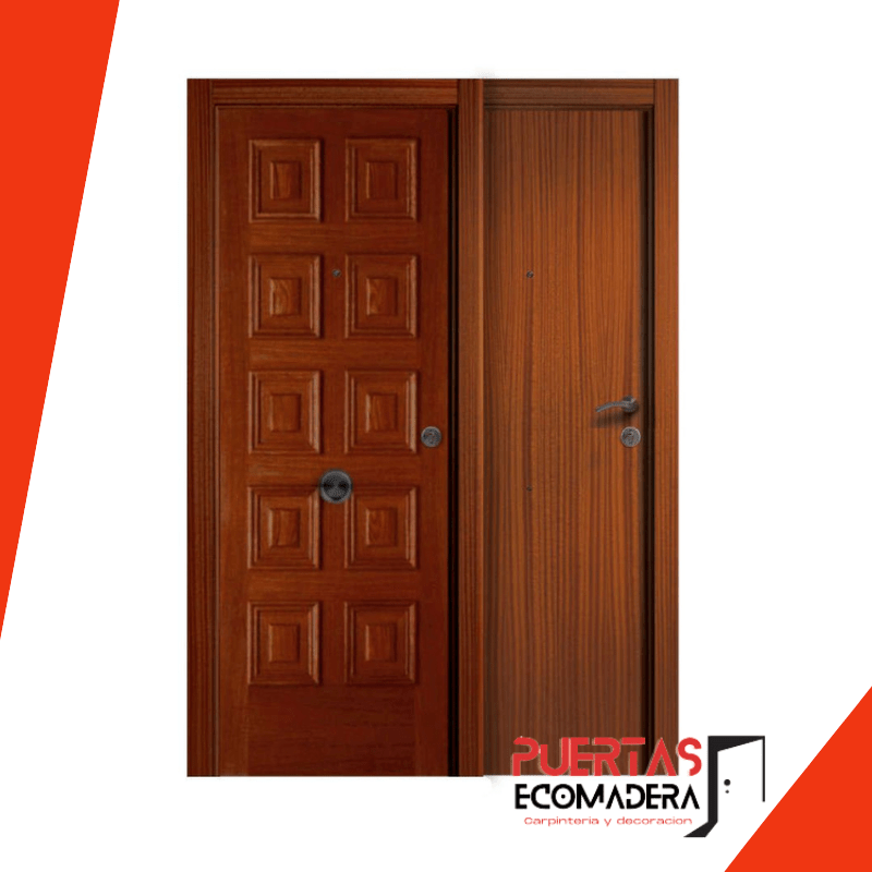 Puertas de entrada blindadas: Sapelly 10 paflones - Sapelly liso
